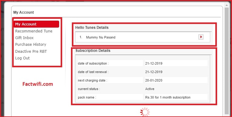 See Activated caller-tune on Airtel Hellotune official website See Activated caller-tune on Airtel Hellotune official website